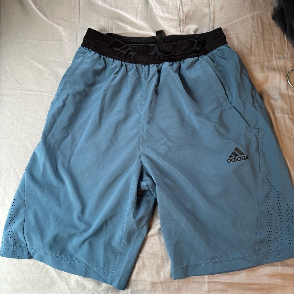 Adidas Men's Blue Athletic Shorts